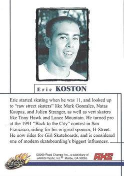 2000 Road Champs AXS - Skate Classics #NNO Eric Koston Back